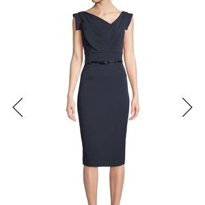 Black Halo Navy Dress